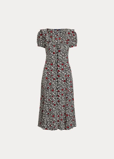 Vestido Polo Ralph Lauren Floral Crepe Mulher 72835-JUSE